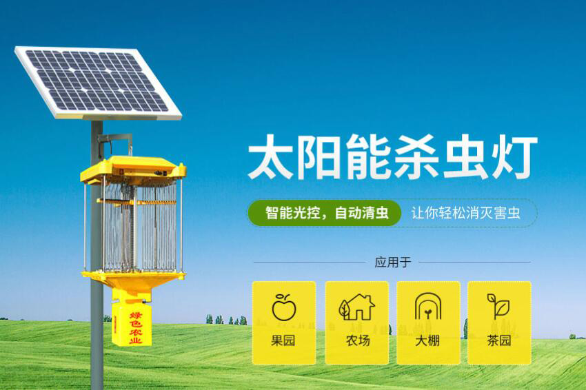 帶自動清蟲功能的太陽能殺蟲燈 帶自動清蟲功能的太陽能殺蟲燈