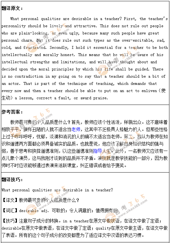 學(xué)位英語翻譯預(yù)測題