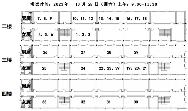 2023年下半年天津市河西區(qū)楓林路中學(xué)自考考點(diǎn)考場(chǎng)示意圖1 2023年下半年天津市河西區(qū)楓林路中學(xué)自考考點(diǎn)考場(chǎng)示意圖1